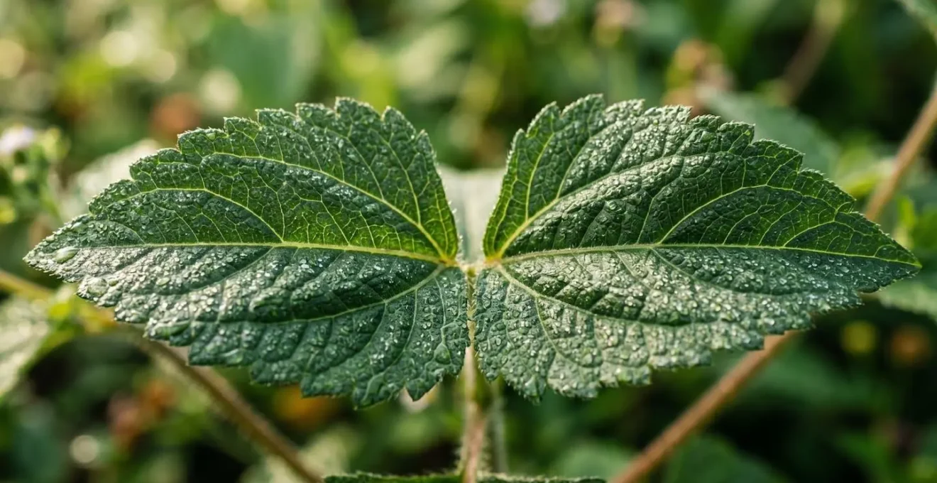 Macro photographie de plantes médicinales créoles dans leur environnement naturel