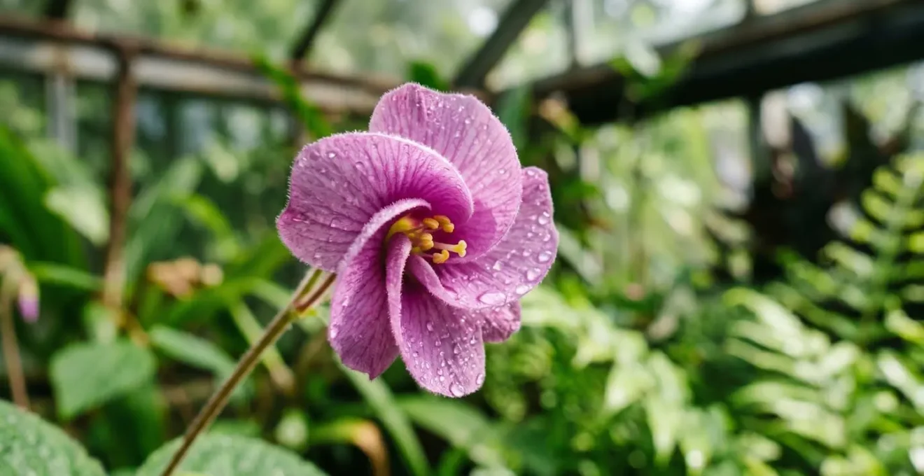 Collection de plantes endémiques rares dans les serres du Conservatoire Botanique de Mascarin à La Réunion